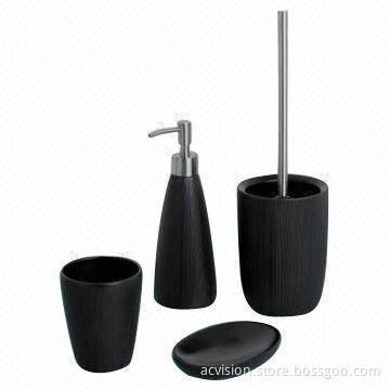 Black Bathroom Accessories for Hotels and Home Decors, OEM Orders Welcomed